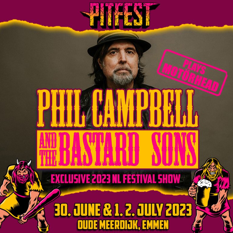 Motörhead legende Phil Campbell bevestigd voor Pitfest 2023 Metal